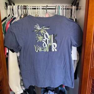 Quiksilver Blue Short Sleeve Palm Tree Graphic T-Shirt